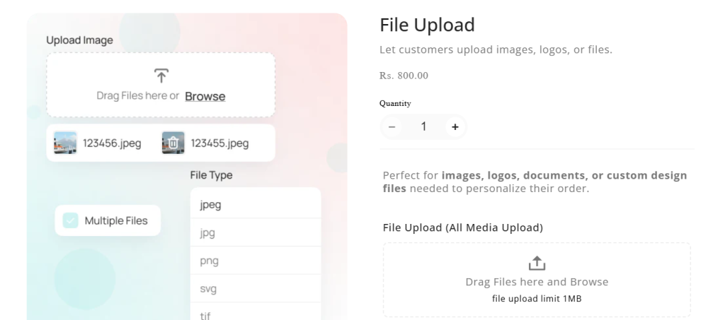 file upload shopify