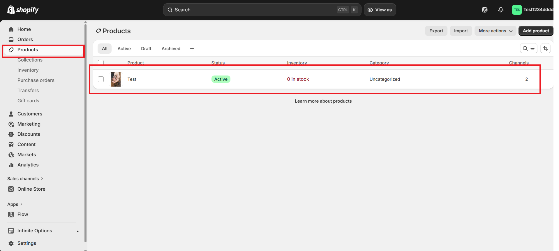 select product for add variants