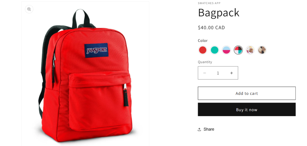 shopify pattern swatches