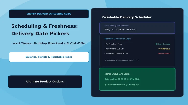 Adding Delivery Scheduling with Ultimate Product Options