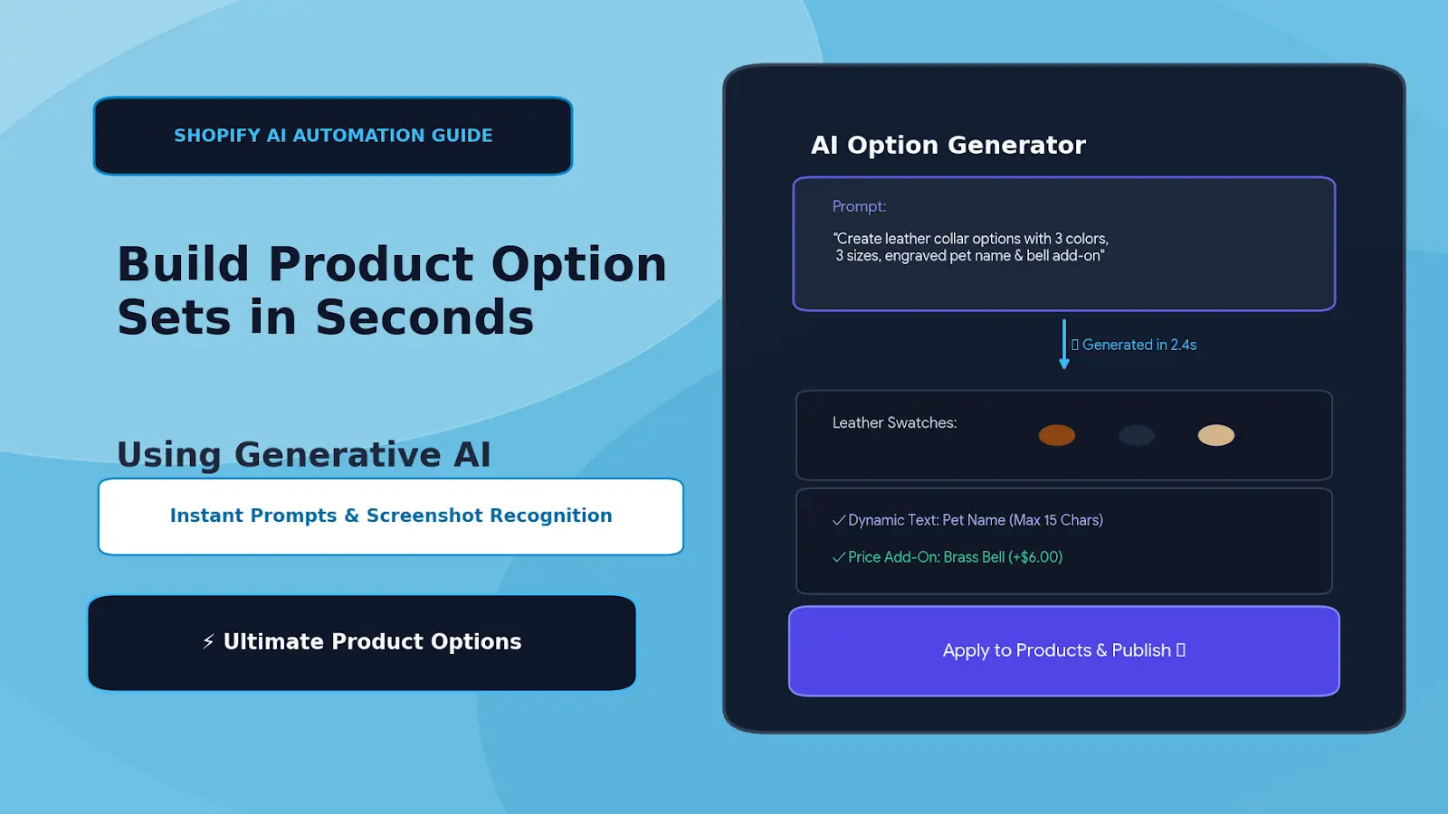 How to Build Complete Shopify Product Option Sets in Seconds Using AI