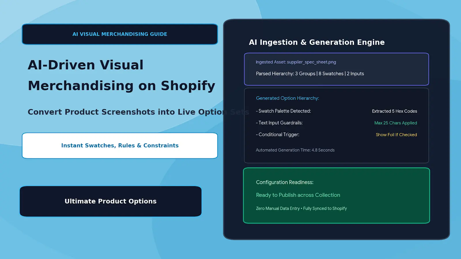 AI-Driven Visual Merchandising Converting Product Screenshots into Live Option Sets in Seconds