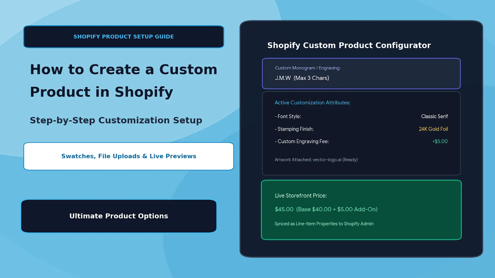 How to Create a Custom Product in Shopify