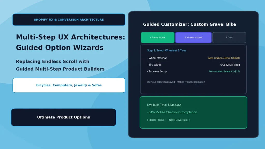 Replacing Endless Scroll with Guided Product Option Wizards