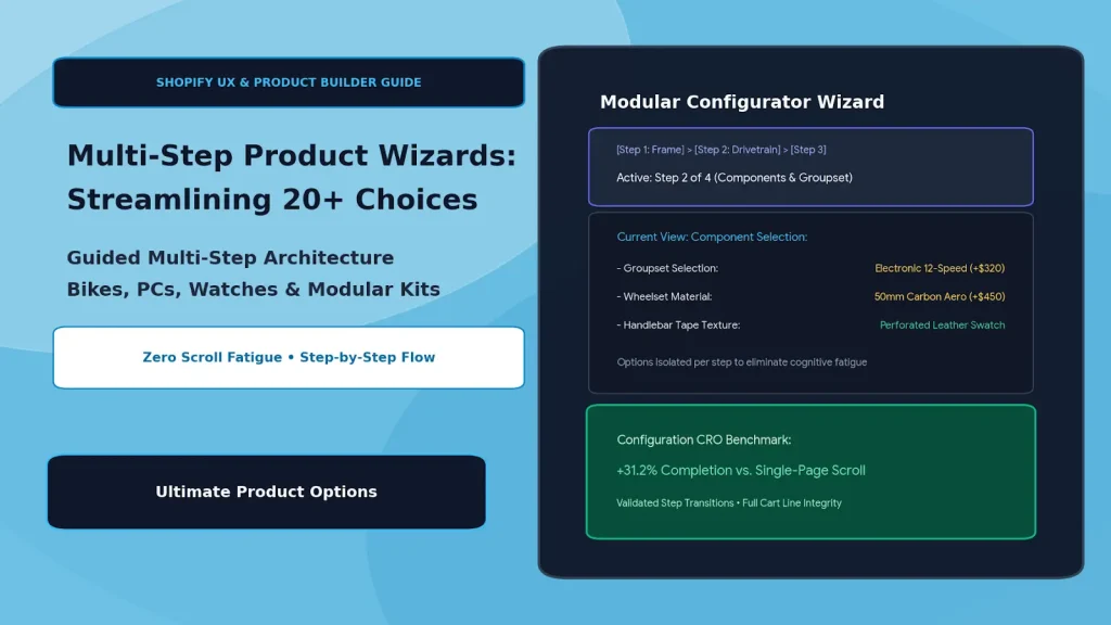 Turning 20+ Complex Product Choices into a Guided Step-by-Step Wizard